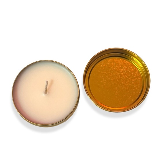 Vanilla + Sandalwood - Gold Mini Candle - Picture 3 of 3